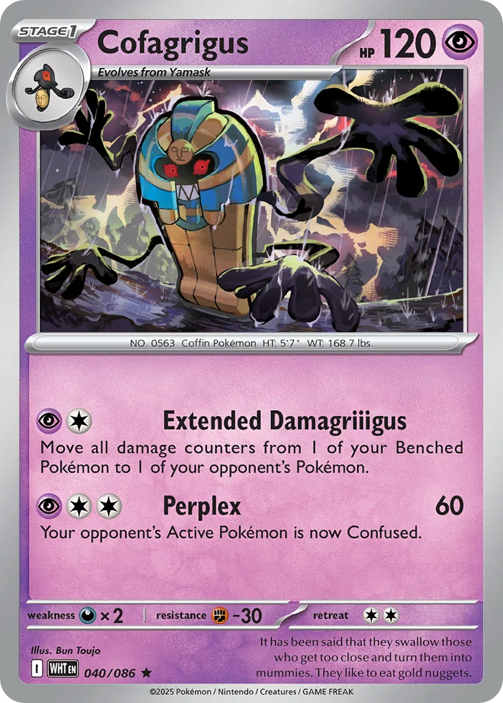 Cofagrigus – White Flare nr 040/086 (Holo)