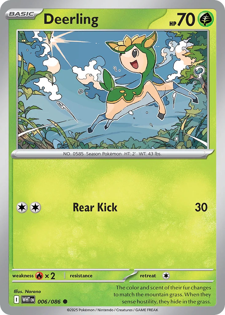 Deerling – White Flare nr 006/086 (Normal)