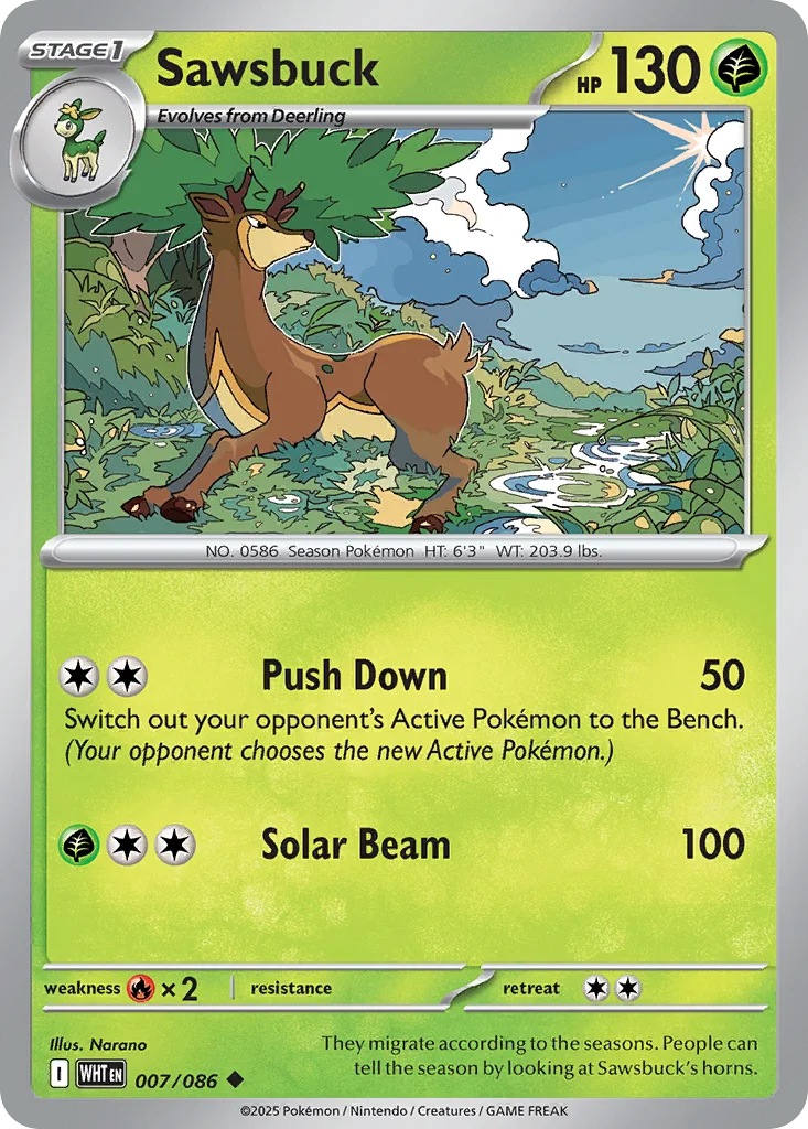 Sawsbuck – White Flare nr 007/086 (Normal)
